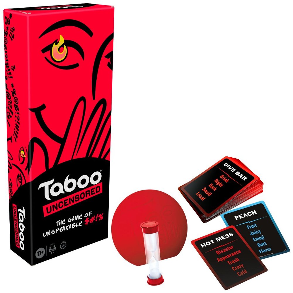Taboo Uncensored The Game Of Unspeakable Fun Board Game for Family, by Hasbro